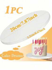 1/2/3/4pcs White/Gold 8/10/12 Inch Round Cake Boards, Thick Cardboard, Sturdy Cake Bases, Cake Platforms, Ideal For Baking DIY Cakes And Pastries, Home Kitchen Baking Supplies, Suitable For Holidays, Parties, Birthdays, Weddings, Valentine's Day, Easter, Back To School, Mother's Day, Summer, Halloween, Christmas - Multicolor - View 14