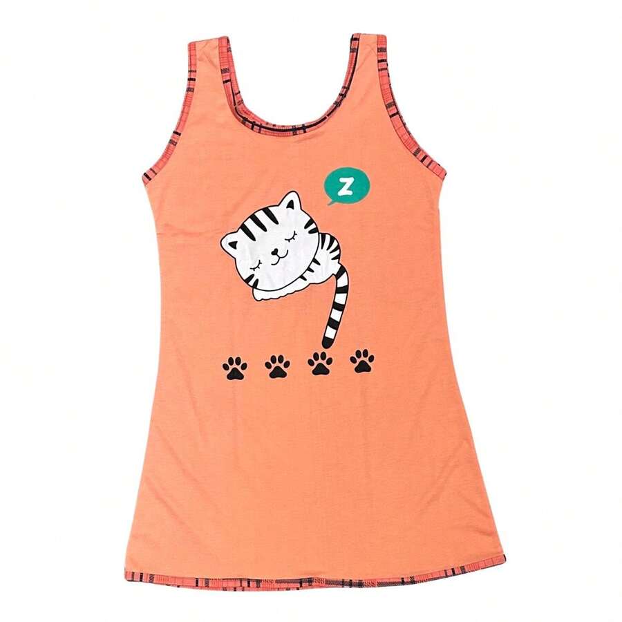 Plus Size Tank Top - Orange - View 1