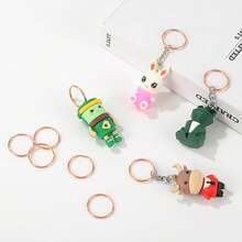 20/40/60pcs 1 Inch Round Split Key Rings, Rust-Proof Key Chains, Suitable For Home, Car, Outdoor Arts & Crafts - One Size - View 5