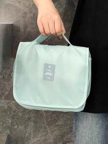 1 件旅行悬挂式洗漱包，大容量化妆收纳袋，防尘轻便的整理包，适合男士、女士、学生旅行、度假、商务旅行、剃须套装、防水化妆包、浴室淋浴包、返校用品、海滩度假必备毕业旅行配件旅行必备品旅行必需品度假夏季度假用品旅行包 - 彩色 - 查看 15