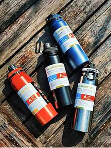 800ml Thermal Bottle Hot & Cold Space Bottle With Stainless Steel Insulation Large Capacity - Rosa - Ver 4
