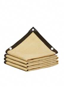 Red de sombreo beige de HDPE anti-UV al aire libre multi-tamaño para jardín, balcón, malla de sombra para plantas, cubierta para acampada, protector solar, velas, toldos y pérgolas para automóviles