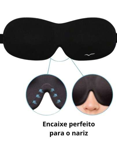 Máscara de Dormir Super Confortável - Para Relaxamento Total e Sono de Qualidade