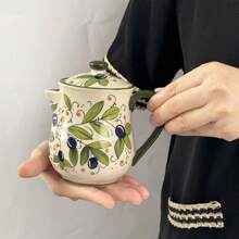 Bottiglia per olio in ceramica con sottovernice verde oliva croata, bottiglia per olio commerciale, bottiglia per olio di peperoncino, bottiglia per salsa di soia e aceto, bottiglia per aceto domestico da cucina in ceramica, bottiglia per condimenti
