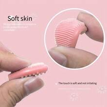 3 件装硅胶鼻刷清洁去黑头刷双面柔软去角质刷DIY面部护肤清洁粗糙按摩工具男女家用面部清洁、面部刷、袋子、收纳袋 - 彩色 - 查看 6