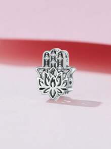WOSTU 1pc 925 Sterling Silver Hand Pendant Blue Design Charm Bead Fit For Women Original Bracelet Fine Jewelry Gift