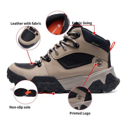 Timberland Giày đi bộ đường dài nam, giày thể thao ngoài trời thông thường, giày thể thao cổ cao thoải mái A6DD1EN5