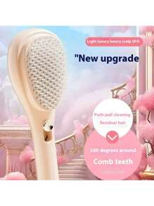 1 pièce Peigne à cheveux magique extensible, pour le nettoyage du cuir chevelu sans endommager les cheveux, brosse de massage capillaire portable, brosse de massage antistatic pour la maison, brosse de massage du cuir chevelu moelleuse, cadeau pour les amis et les aînés