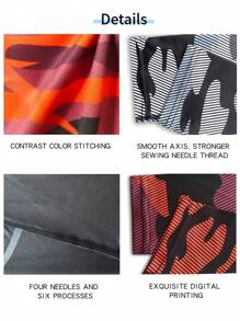 3 件套男士户外运动压缩裤，速干，时尚印花，舒适丝滑柔软，有弹性，透气，适合跑步、篮球、骑自行车