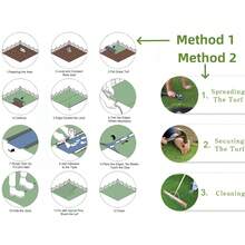 1/2/3/4/5m Indoor/Outdoor Artificial Synthetic Fake Grass Turf Carpet, Realistic Artificial Grass Carpet Lawn Mat For Wedding, Patio, Balcony, Fence, Artificial Plastic Fake Grass Rug