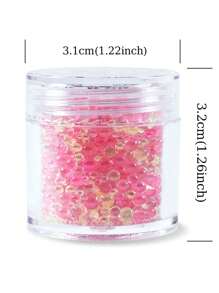 1 pièce Perles en verre Aurora, matériau de remplissage en résine époxy, perles à bulles de tailles mélangées pour le remplissage de moules en silicone, fournitures d'artisanat DIY, fournitures pour la fabrication de bijoux