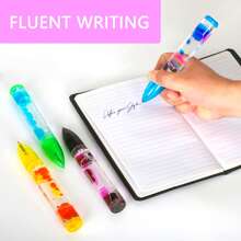 1 Stück kreative Flüssigkeitsbewegung Sprudler Stifte - schreibt wie ein normaler Stift - farbige Timer Stifte hervorragend für Erwachsene zur Stresslinderung und Angstabbau, Geburtstags- und Weihnachtsgeschenke, Kugelschreiber