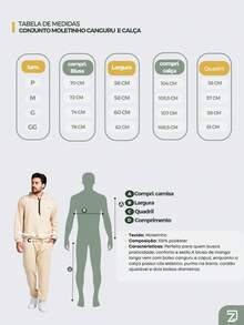 Men's Sweatshirt And Pants Set - 米色 - 查看 6