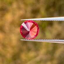 100% Padparadscha Sapphire Loose Round Cut Gemstone For Charms Advanced Jewelry Making Materials DIY - Padparadscha - View 6