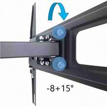 Suporte para TV Klack para televisores de 26" a 65" Plasma, LCD, LED Flat Panel TV com VESA de 200*100 a 600*400 mm, com parafusos incluídos - Entrega em 24/48 horas ¡GRATIS! a partir de Espanha - Preto - Ver 4