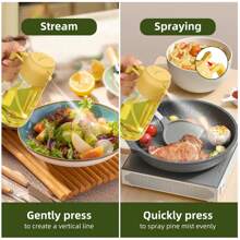 1PC 16.5oz Oil Dispenser Bottle For Kitchen - 2 In 1 Olive Oil Dispenser And Oil Sprayer - 470ml Olive Oil Bottle - Oil Sprayer For Cooking, Restaurant Kitchen, Salad, Barbecue