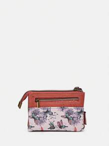 Portefeuille court de mode sucré et bonbon, porte-cartes, porte-monnaie, en PU, imprimé de dessins animés mignons, conception originale, léger, portable, pour voyage, école, déplacement, style rétro, université