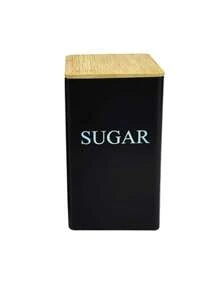 Conjunto de 3 peças de latas quadradas de chá com tampa de bambu/ferro para armazenar chá, grãos de café, doces, petiscos, latas de armazenamento, latas de armazenamento multifuncionais, estilo simples, adequado para Natal/Ano Novo/Ação de Graças/uso diário, pode ser dado como presente para familiares e amigos, o melhor presente para amantes da cozinha de volta às aulas
