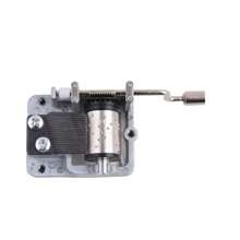 1pc Hand-Cranked Music Box Replacement Movement, Multiple Music Choices, Durable Metal Structure, No Electricity Required, Suitable For DIY Projects, Home Decor And Unique Gifts (Note: When Placed On A Table Or In A Box, The Resonance Is Strong And The Sound Is Relatively Loud. The Sound Effect Varies Depending On The Material)