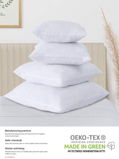 1pc Bedding Throw Kussen Insert, Ho hold ative Pillow, Breathable, Com table, Fluffy Cushion, Pressure Relax Bedroom, Couch, Guest Room, Dormitory, All Size Bed Twin, Full, King, Queen view 9