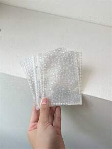 1 Stück Einzelhülle/10 Stück Kartei-Heft 3 Zoll Fotokarten-Halter Ordner, Sammel-Buch für PVC-Idol-Bilder, Aufbewahrungsalbum für Fotokarten, Schulbedarf, Sammelalbum im minimalistischen Stil, DIY-Album, Karteikartensammlung, Flipbook, Schulanfang, Schulmaterial