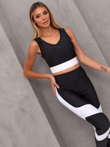 Conjunto Esportivo Fitness Feminina Com Recorte Blogueirinha