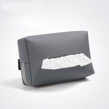 Scatola porta fazzoletti da montare sull'auto, porta-bracciolo, borsa con cordoncino, parasole montato sul sedile posteriore dell'auto, borsa porta fazzoletti per accessori interni dell'auto, organizer per il trasporto
