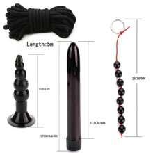 21 pièces Kit BDSM pour adultes Jouets sexuels pour femmes et hommes Menottes Pinces à mamelon Fouet Fessée Plug anal en métal Vibromasseur Produits SM