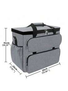 Bolsa Organizadora de Costura, Maleta Portátil para Máquina de Costura, Agulhas, Ganchos, Kit de Acessórios e Ferramentas de Costura, Bolsa de Transporte com Alça de Ombro para Cantores, Brother, Janome e Acessórios, Bolsa Diária para Transporte de Máquina de Costura