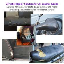 1pc Leather Repair Patch, Self-Adhesive Sofa Upholstery Seat Cushion Repair Patch For Furniture, Motorcycle, Car Seat Restoration