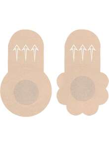 10/20/50片装一次性乳贴，带提拉效果，隐形乳贴花瓣，米色，万圣节秋季婚礼配饰，女士胸垫，隐形胸贴，无肩带胸贴，提拉内衣套装，蛋糕造型乳贴，旅行内衣，性感上衣