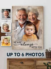 2 Style - Add Loved One To Photo Custom Canvas - Upload Photos And Have Them Processed By Professional Designers - Personalized Photos Customized Canvas - Memorial Gift For Dad Mom - Artwork Wall Painting For Gift, Keepsake,Home Harmony - As Shown - View 12
