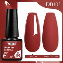 6PCS Nail Polish Gel Set, Nude Natural Pink Gel Nail Polish Kit Long Lasting Fast Curing, Popular Nail Color Red Nail Polish Gel, Brown Chocolate Skin Tone Gel Nail Polish Collection, Gel Nail Gifts For Women DIY Salon Home Nail Art Decoration - 彩色 - 查看 7
