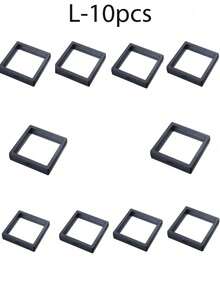 10pcs Transparent PE Film Jewelry Display Cases, Anti-Oxidation Jewelry Storage Boxes, Floating Frame Jewelry Organizers, Portable Jewelry Containers For Pendants, Necklaces, Bracelets, Rings, Coins, Earrings, Medals, Specimens, Bedroom, Living Room, Bathroom, Home Decor, Birthday, Easter, Mother's Day Gifts Summer Storage Organizer Gift Back To School