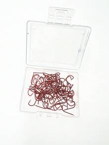 100pcs Red & Gold Barbed Micro Mini Flat Fish Hooks Size #1-#8, Fishing Accessories - Multicolor - View 3