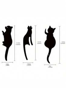 CIFbuy Metal Kitten Wall Art Set Of 3, Cute Animal Hanging Decor For Living Room, Doorway, Bedroom - Rustproof Gift For Pet Lovers Birthday & Graduation, Suitable For Modern Home Decoration, Home Decoration, Room Decoration, Wall Decoration For Bedroom, Living Room Or Bathroom, Waterproof, Rust-Proof , Birthday Gift, Sturdy And Non-Fading, Century-Old Paint Process, High-Quality Materials, Easy To Install