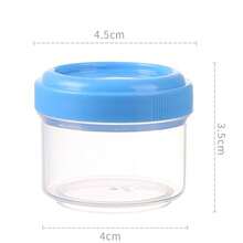 Envases pequeños de plástico transparente, frascos para salsas reutilizables, ensaladas, botellas de condimentos - Multicolor - Ver 7