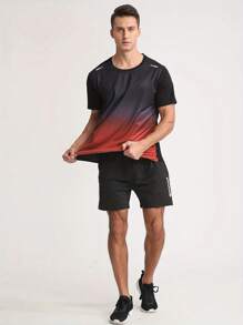 Ensemble de sport style petit ami pour hommes, t-shirt de course séchage rapide et shorts. Tenue d'entraînement football d'été de remise en forme, équipement de style petit ami pour hommes, survêtement, short de style petit ami, ensemble deux pièces de style petit ami pour hommes