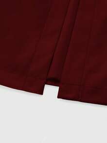 Vestido blanco elegante de trabajo, modelo nuevo 2025, diseño clásico de vestido camisa, ceñido al Body, vestido de playa con cuello halter sin mangas color burdeos para mujer