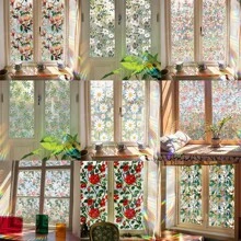 Fensteraufkleber, Wandaufkleber, Glasfenster Dekorfolie, Fenster Sichtschutzfolie, bemalte Glasfenster Folie, Sichtschutzfolie, Glasfolie, Fensterfolie Dekoration, Glasfenster Dekorfolie, Glasfenster Aufkleber, Fensteraufkleber, Wandaufkleber Dekoration geeignet für Wohnzimmer, TV, Bürodekoration, Heimdekoration