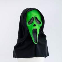 1 Peça Máscara de Rosto de Fantasma Gritante e Assustador, Máscara de Látex de Horror, Acessório de Fantasia para Adultos