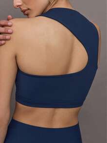 Yefecy 女士时尚纯色镂空运动文胸，夏季