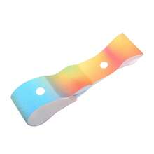 1 件弹性渐变色彩色护腕护具女士男士户外运动健身跑步可调节柔软手腕脚踝支撑带，薄款透气篮球瑜伽腕托健身房腕带配件