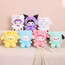 Sanrio Sanrio Character Plush Toys Collection - Including Hello Kitty, My Melody, Cinnamoroll, Kuromi, Pochacco - Soft Stuffed Animals, Kids Comfort Toys, Home Decor, Desktop Ornaments, Car Accessories, Girls' Festival Gifts