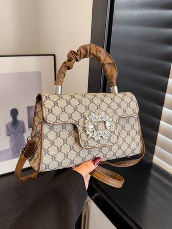 女士小众设计新款小方包，奢华小众简约时尚休闲百搭工作通勤斜挎单肩手提包