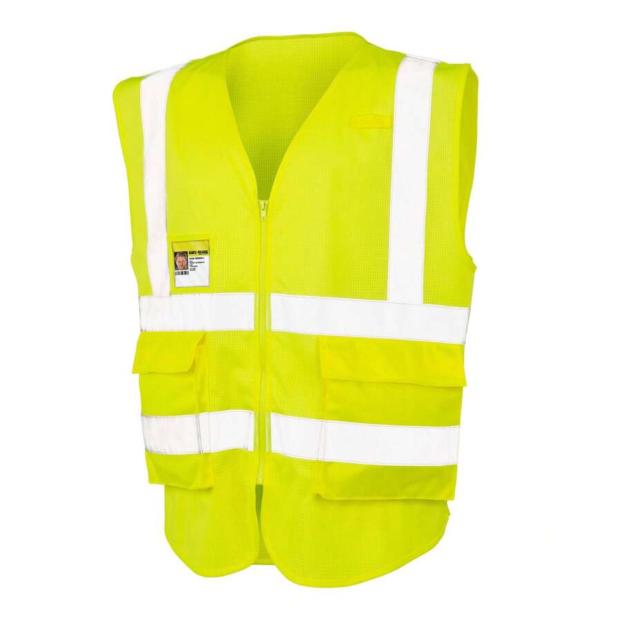 Result Unisex Adult Executive Cool Mesh HiVis Vest (Fluorescent Yellow) - Yellow - View 1
