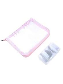 New Jewelry Necklace Earring Holder Bag Portable Water-Proof Credit Card Photo Storage Book Ziplock Bag Ins Stationery Organizer
