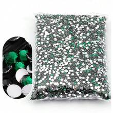 Wholesale Flatback Silver Bottom Resin Cтразы Non Hotfix Rhinestones In Big Package Glitter Crystals And Strass