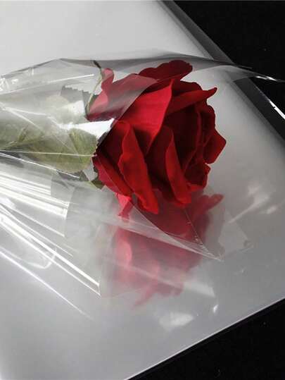 Solid Color Transparent Glass Paper Roll Film - Ideal For Gift Packaging, Floral Crafting And Bouquet Supplies - Essential For Wedding, Birthday And Any Occasion Decorations