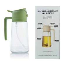 1pc/2pcs Oil Spray Pour Oil Atomizer Portable Oil Spray Bottle Glass Oil Bottle Two-In-One Oil Spray Can - Multicolor a - View 16